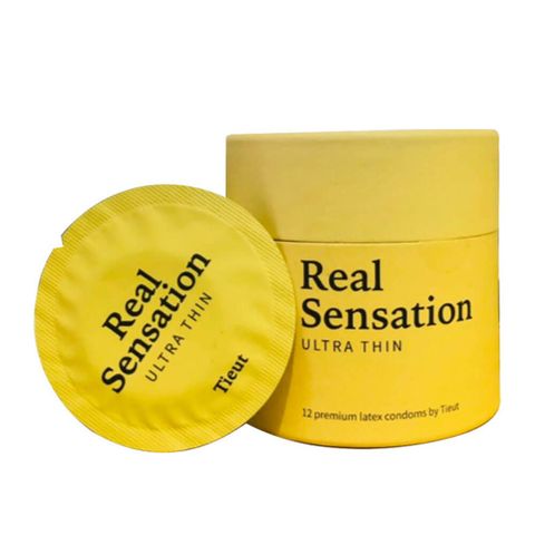 Bao cao su Tieut Real Sensation Ultra Thin - Siêu mỏng - Hộp 12 cái