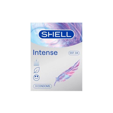 Bao cao su Shell Intense - Siêu mỏng 0.04mm - Hộp 3 cái