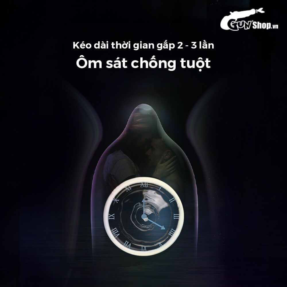 Bao cao su Shell Invisible - Siêu mỏng, chống tuột, kéo dài thời gian - Hộp 10 cái