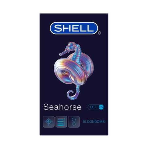 Bao cao su Shell Seahorse - Kéo dài thời gian - Hộp 10 cái