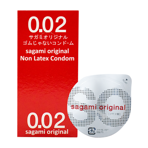 Bao cao su Sagami 0,02mm - Siêu mỏng - Hộp 12 cái