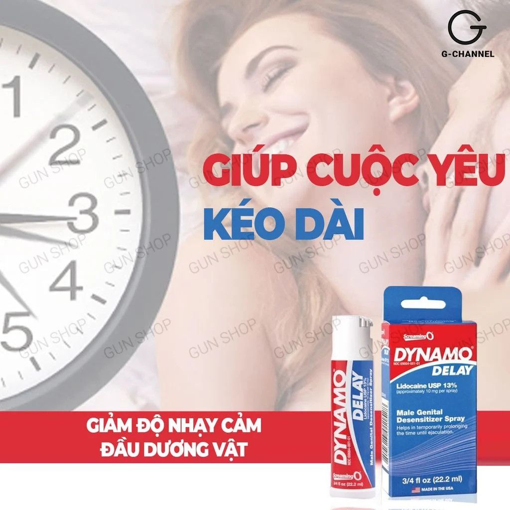 Chai xịt Mỹ Dynamo Delay kéo dài thời gian - Chai 22ml