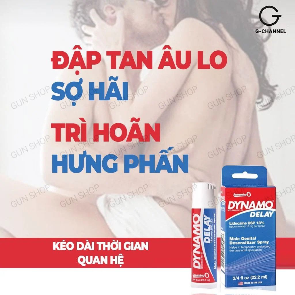 Chai xịt Mỹ Dynamo Delay kéo dài thời gian - Chai 22ml