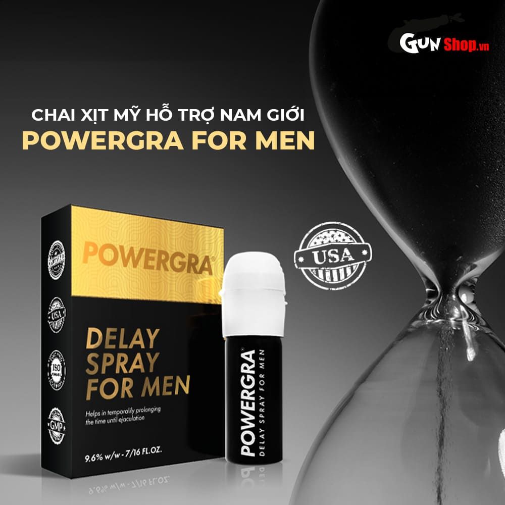 Chai xịt Powergra Delay Spray For Men kéo dài thời gian - Chai 13ml