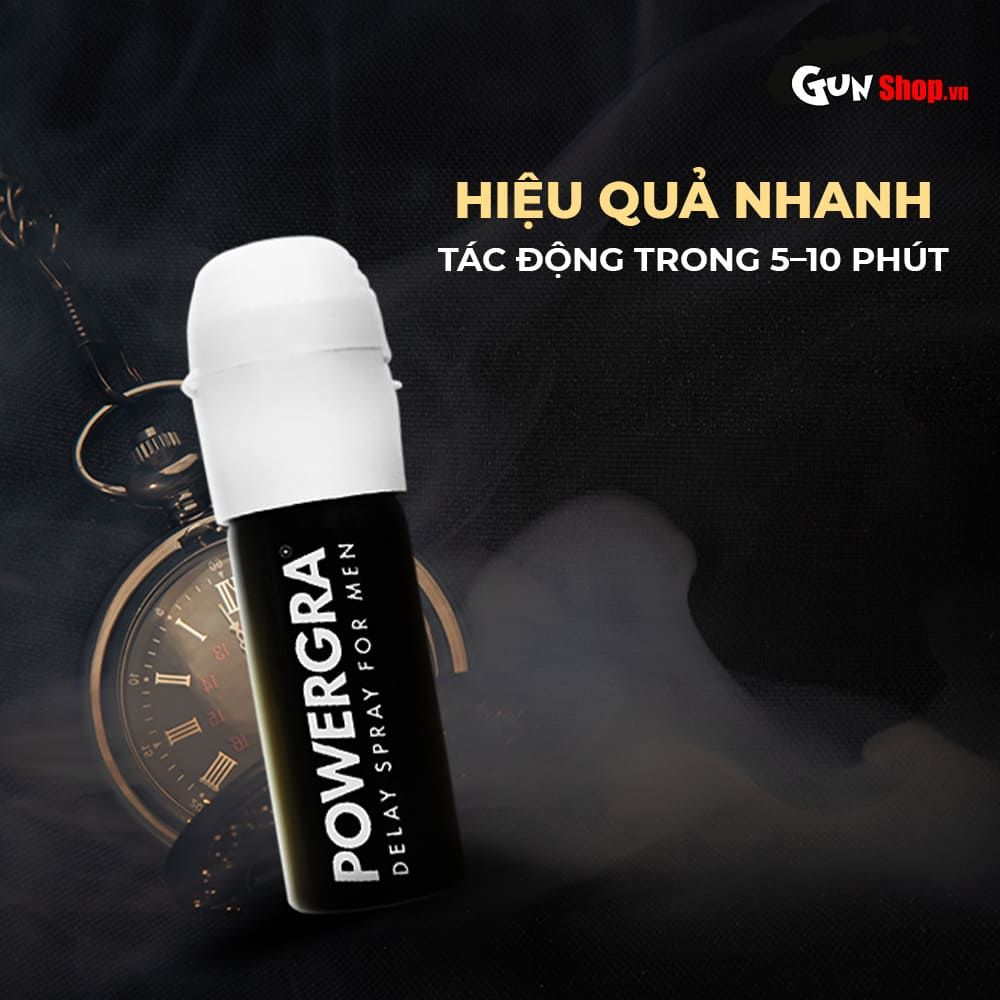 Chai xịt Powergra Delay Spray For Men kéo dài thời gian - Chai 13ml
