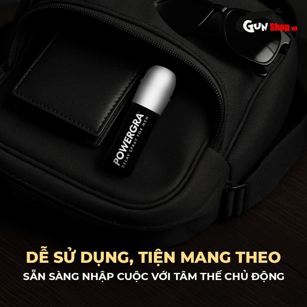 Chai xịt Powergra Delay Spray For Men kéo dài thời gian - Chai 13ml