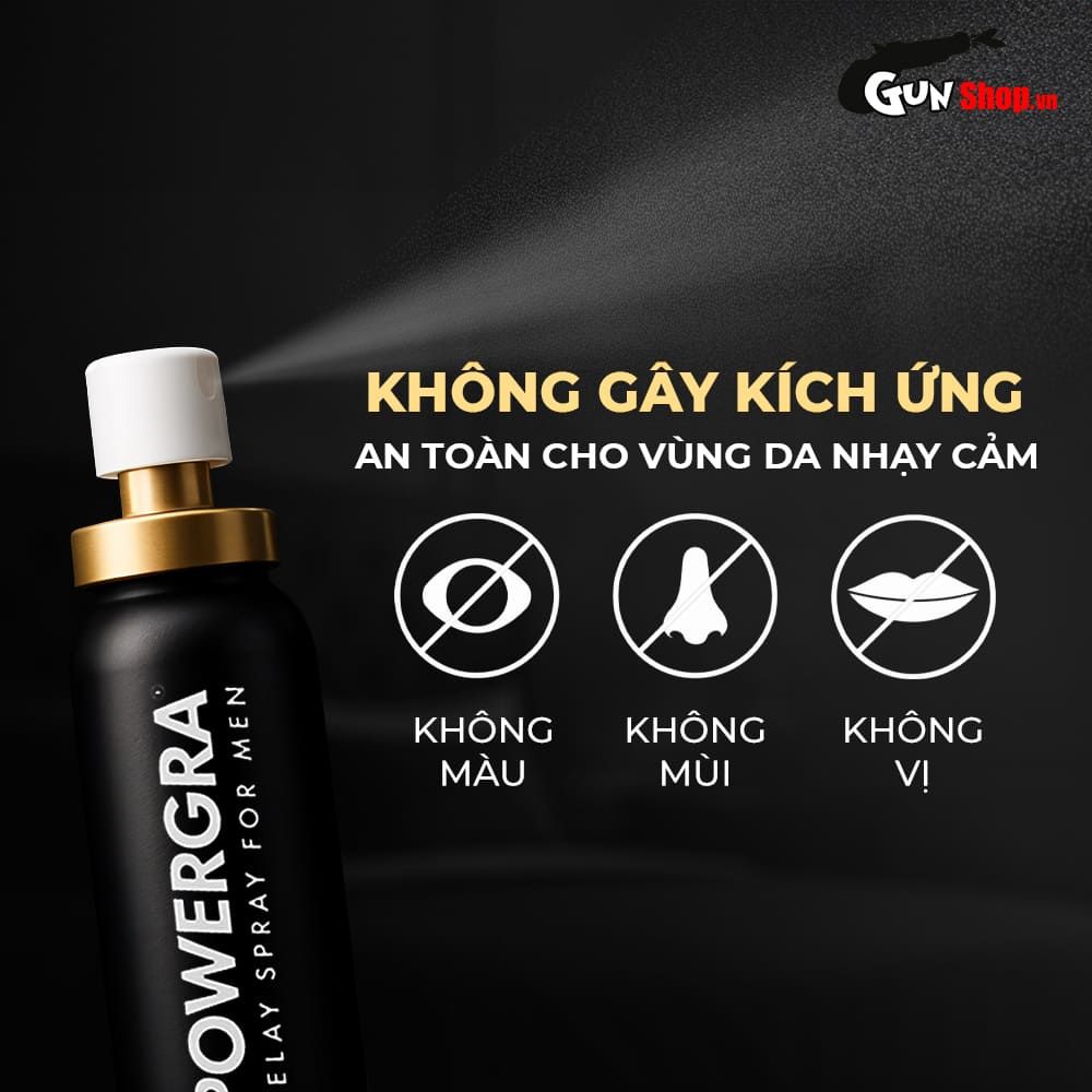 Chai xịt Powergra Delay Spray For Men kéo dài thời gian - Chai 13ml