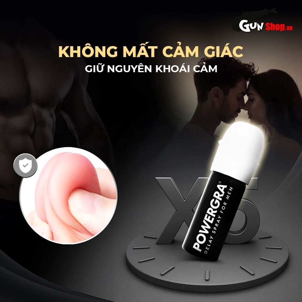 Chai xịt Powergra Delay Spray For Men kéo dài thời gian - Chai 13ml