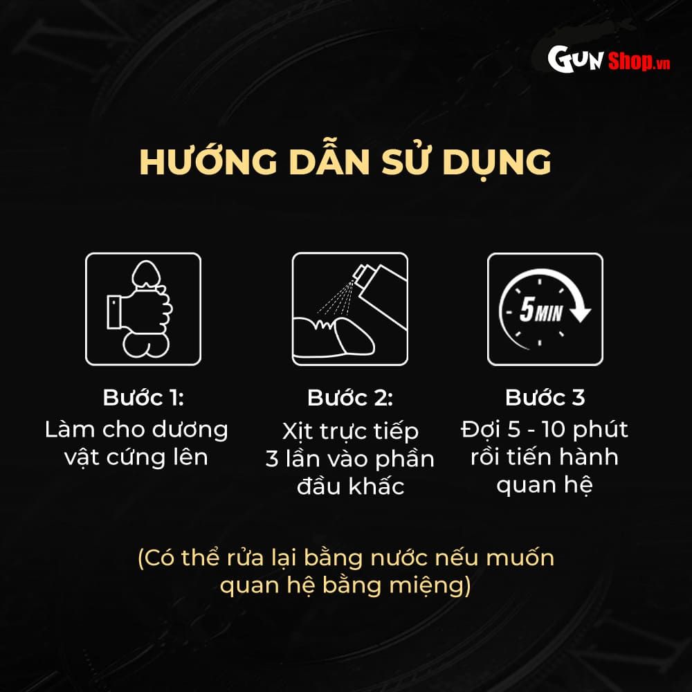 Chai xịt Powergra Delay Spray For Men kéo dài thời gian - Chai 13ml