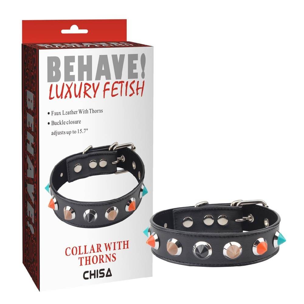 Vòng cổ có gai Chisa Behave! Luxury Fetish Collar With Thorns