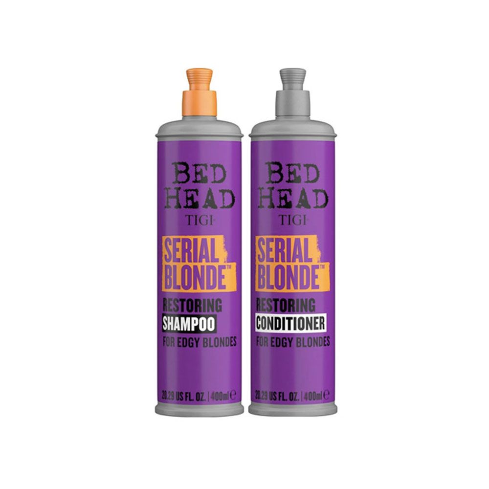 Dầu gội xả Tigi Bed Head Serial Blonde dành cho tóc tẩy - Chai 400ml