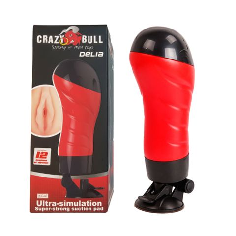 Âm đạo giả đa năng Baile Crazy Bull Red Delia (đỏ cong)