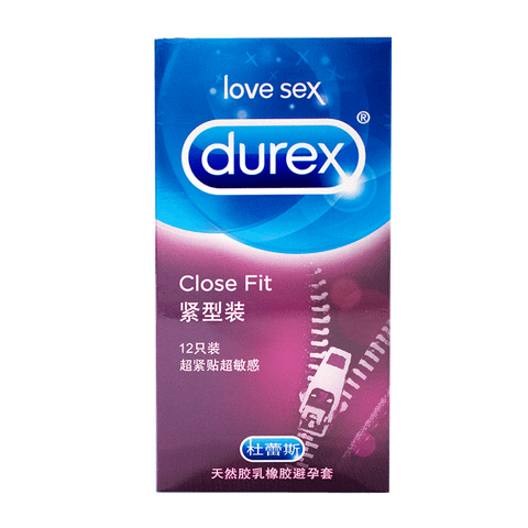 Bao cao su Durex Close Fit - Ôm khít, 49mm - Hộp 12 cái