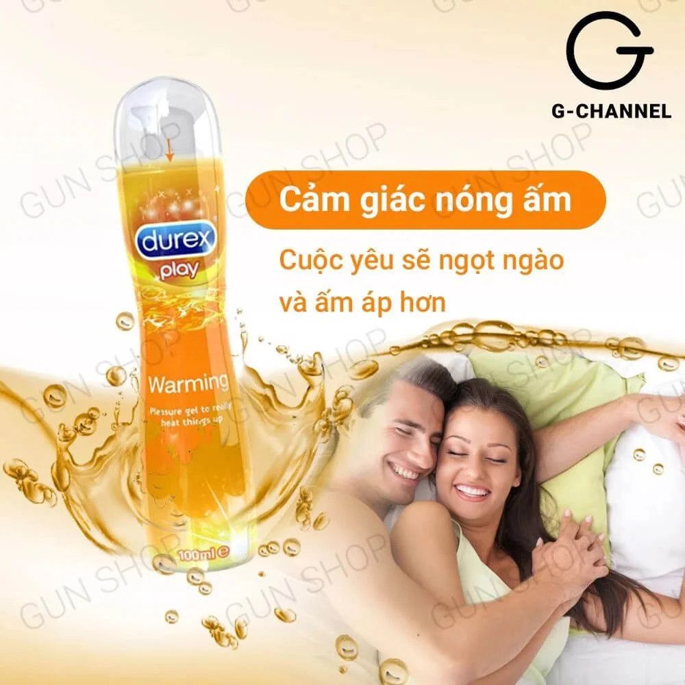 Gel bôi trơn ấm nóng Durex Warming - Chai 100ml