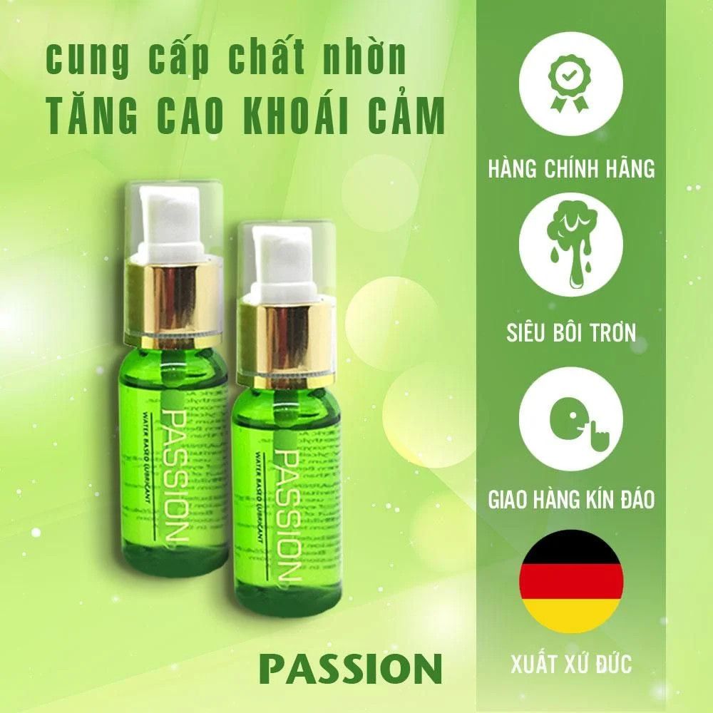 Gel bôi trơn tăng khoái cảm nữ Passion - Chai 30ml