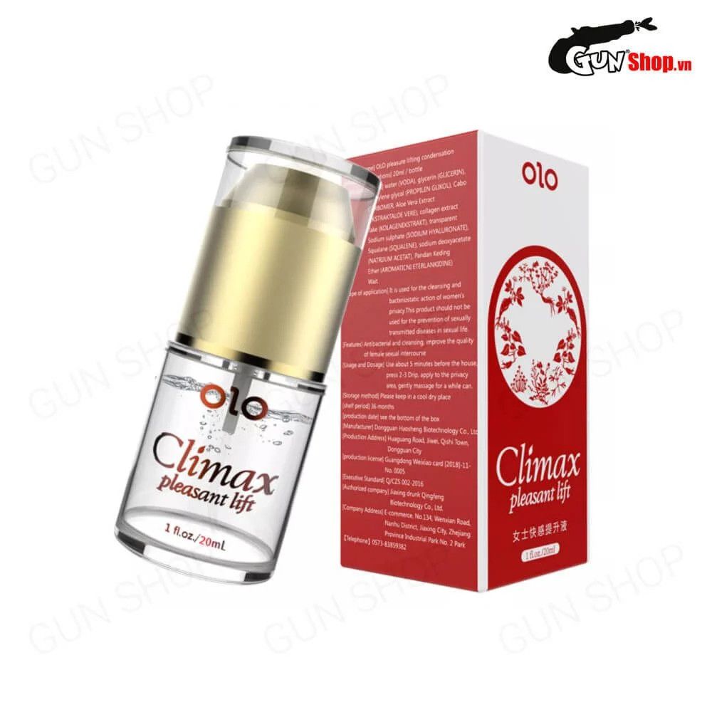 Gel bôi trơn tăng khoái cảm nữ OLO Climax Pleasant Lift - Chai 20ml