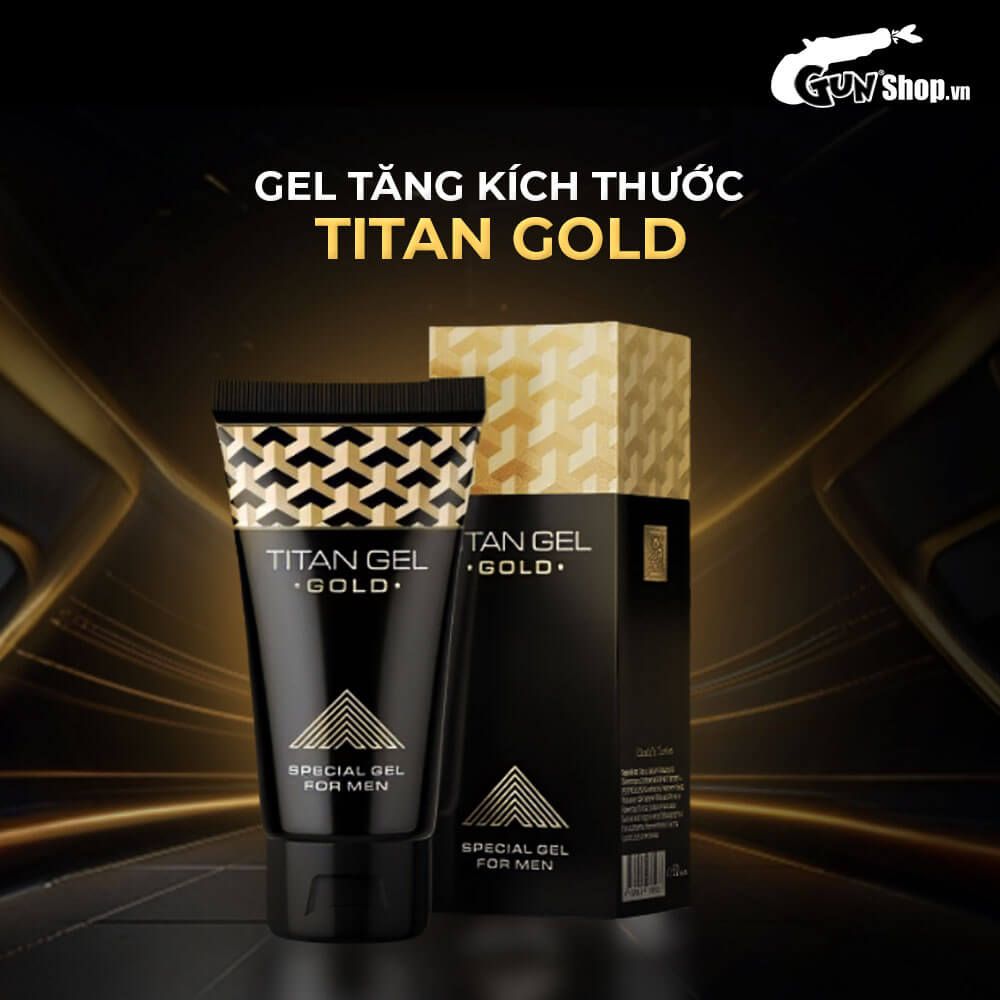 Gel bôi trơn tăng kích thước cao cấp Titan Gold - Chai 50ml