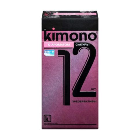 Bao cao su Kimono Hồng - Mỏng 0,03mm, hương anh đào - Hộp 12 cái