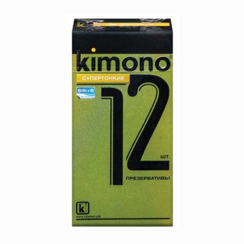 Bao cao su Kimono Vàng - Siêu mỏng 0,02mm - Hộp 12 cái