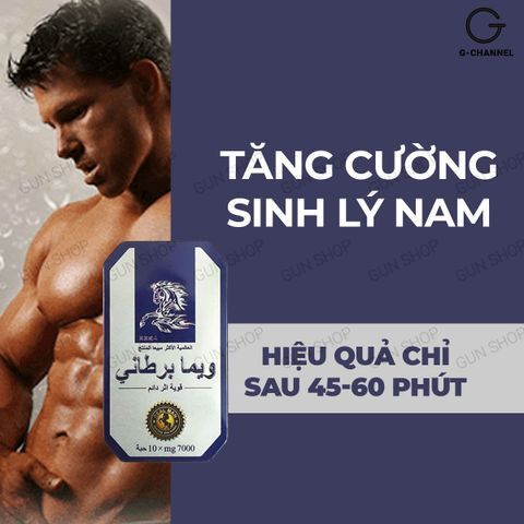 Viên uống hỗ trợ cương dương, tăng cường sinh lý Ngựa Thái - Hộp 10 viên