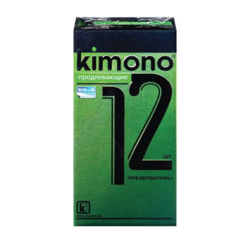 Bao cao su Kimono Long Shock - Mỏng 0,03mm, kéo dài thời gian - Hộp 12 cái
