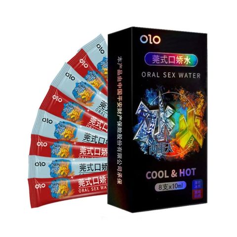 Nước tình yêu BJ băng lửa OLO Oral Sex Water Cool & Hot - Hộp 4 cặp