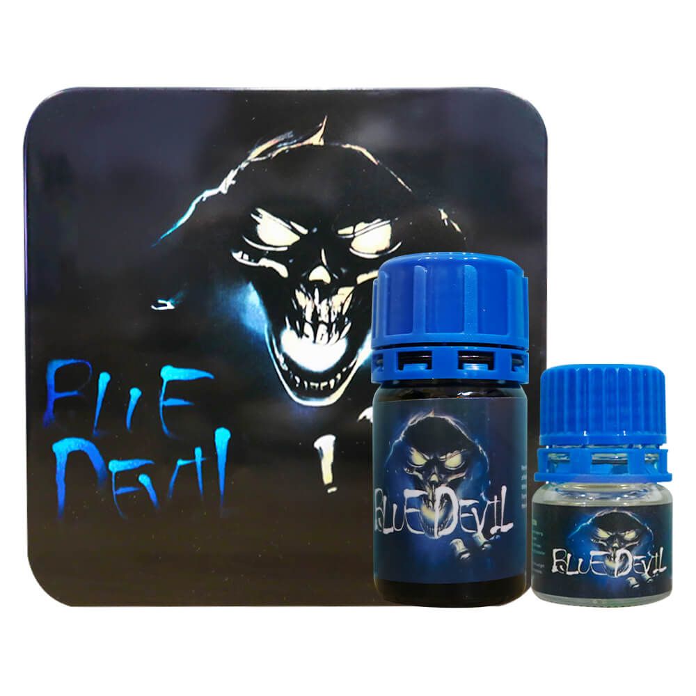 Set chai hít tăng khoái cảm Popper P.R.C Blue Devil - Chai 40ml + 20ml