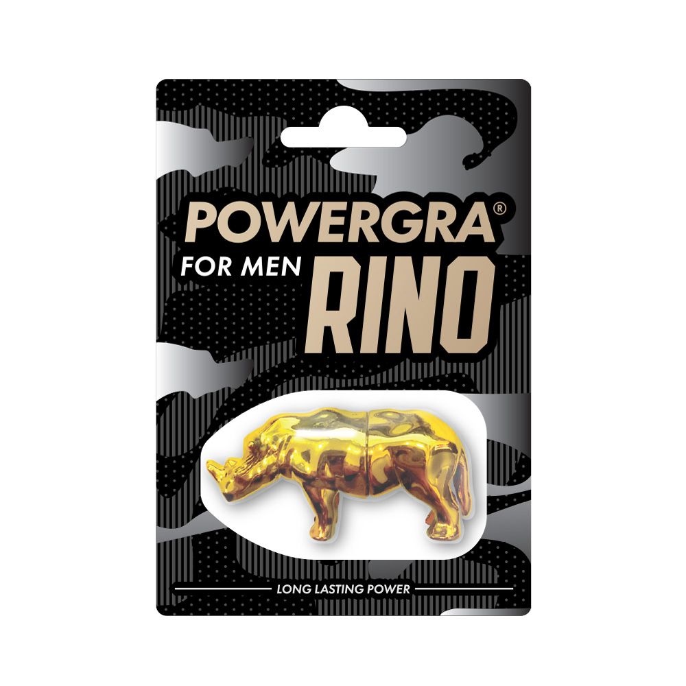 Viên uống phục hồi sinh lý, kéo dài thời gian Powergra For Men Rino - Vỉ 1 viên