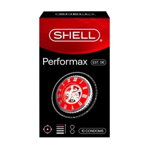 Bao cao su Shell Performax 6 in 1 - Kéo dài thời gian - Hộp 10 cái
