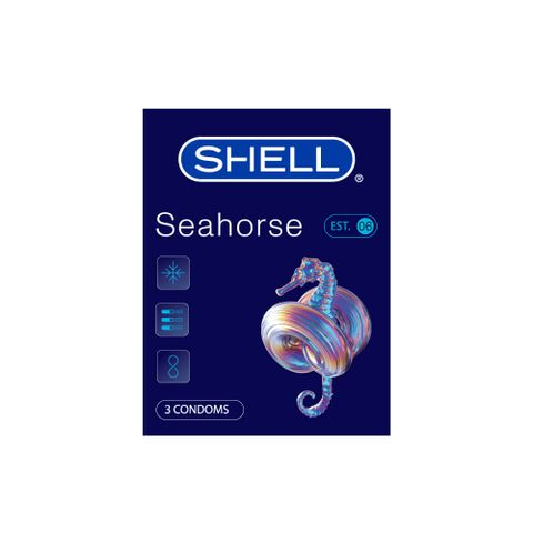 Bao cao su Shell Seahorse - Kéo dài thời gian - Hộp 3 cái