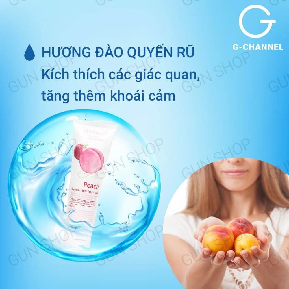 Gel bôi trơn hương đào Silk Touch - Chai 100ml