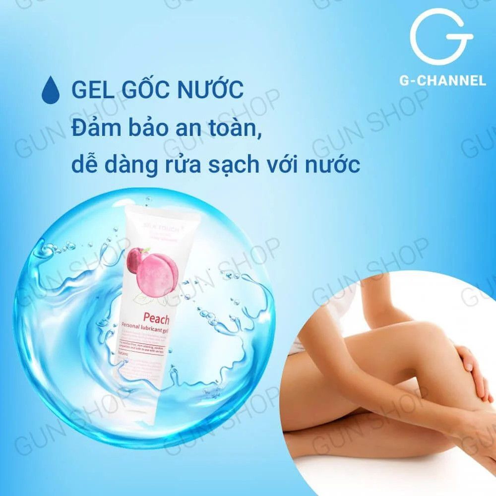 Gel bôi trơn hương đào Silk Touch - Chai 100ml