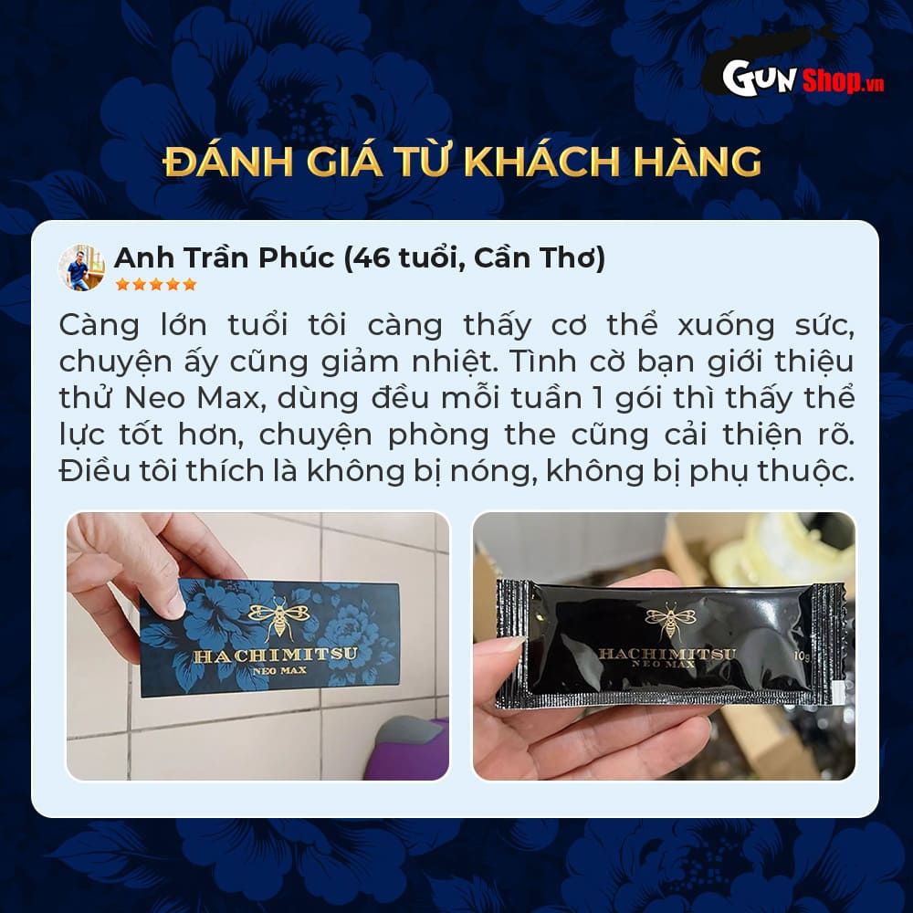 Tinh chất Hachimitsu Neo Max - Tăng cường sinh lý nam giới - 1 gói