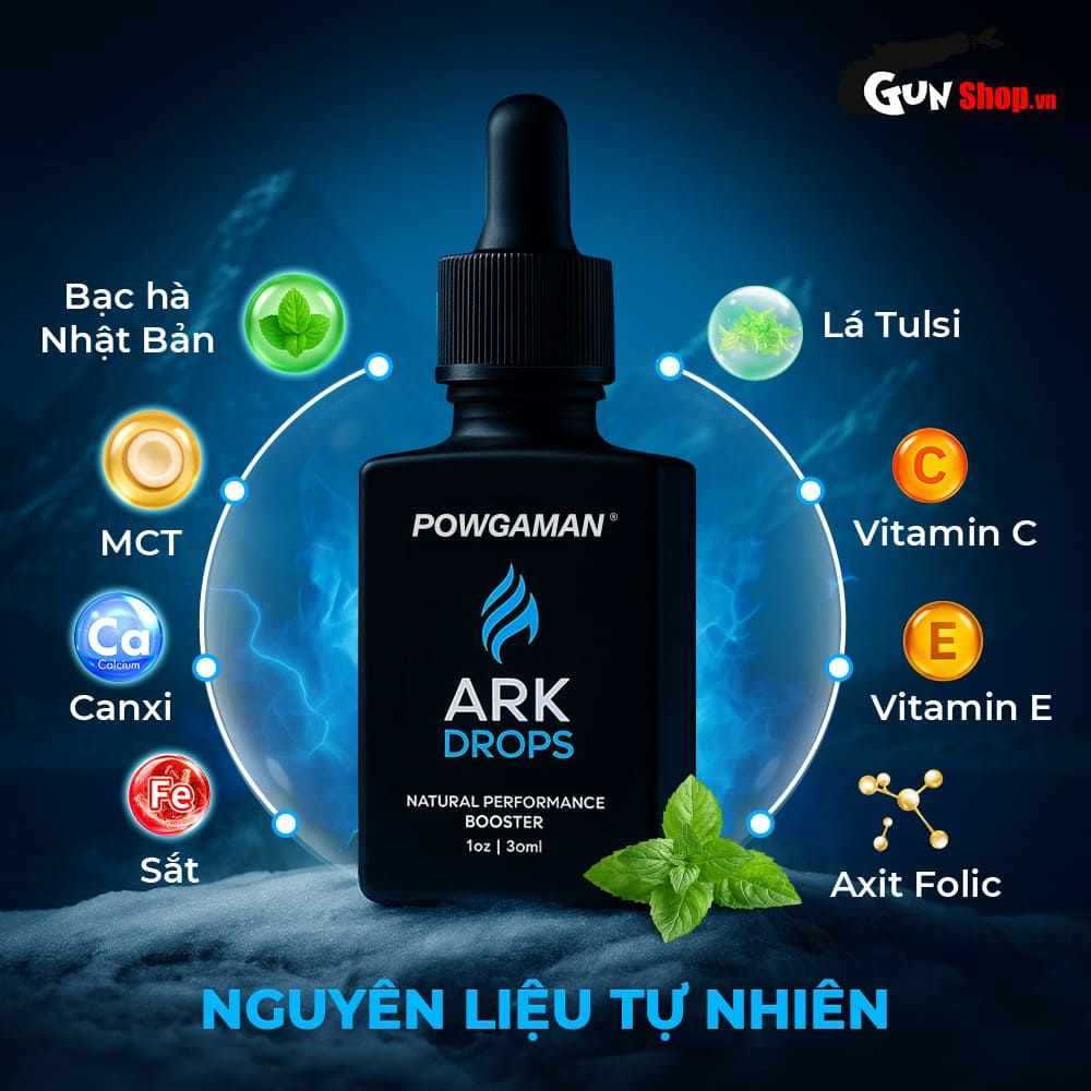 Tinh chất gia tăng cảm xúc Powgaman Ark Drops - Chai 30ml