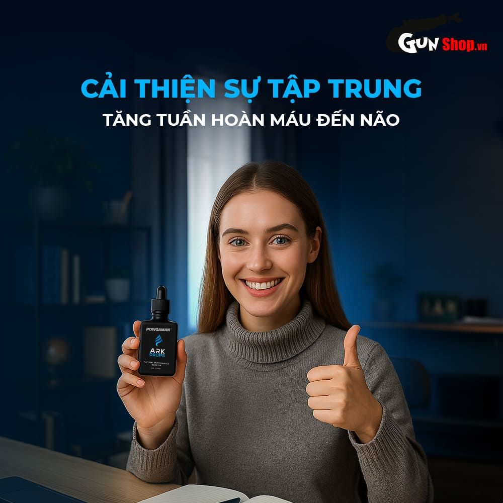 Tinh chất gia tăng cảm xúc Powgaman Ark Drops - Chai 30ml