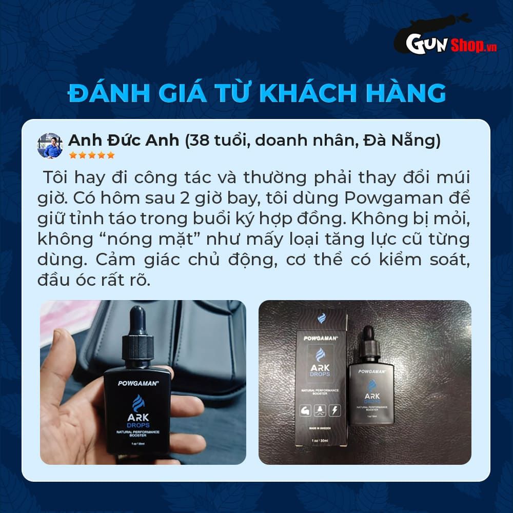 Tinh chất gia tăng cảm xúc Powgaman Ark Drops - Chai 30ml