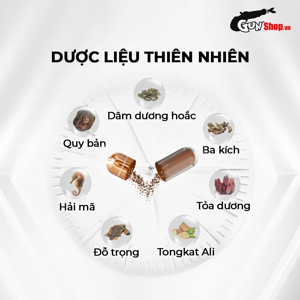 Bộ 2 vỉ 3 viên uống tăng kích thước, kéo dài thời gian Powergra For Men (Super Gold Magic) tặng kèm vỉ 1 viên