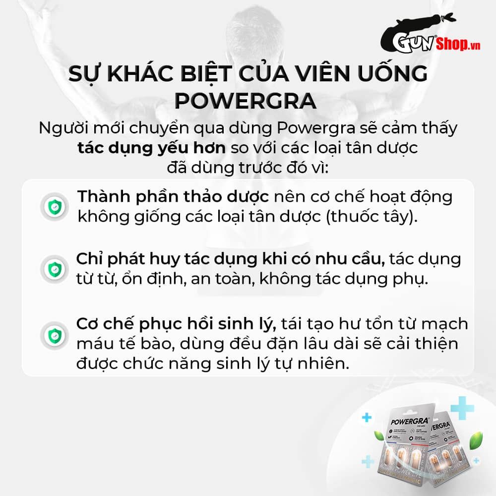 Bộ 2 vỉ 3 viên uống tăng kích thước, kéo dài thời gian Powergra For Men (Super Gold Magic) tặng kèm vỉ 1 viên
