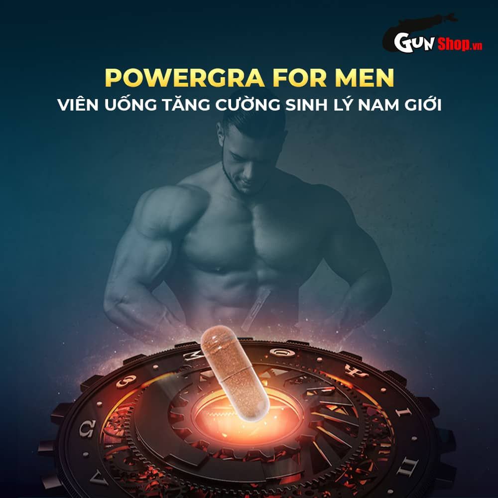 Viên uống tăng kích thước, kéo dài thời gian Powergra For Men (Super Gold Magic) - Hộp 10 viên