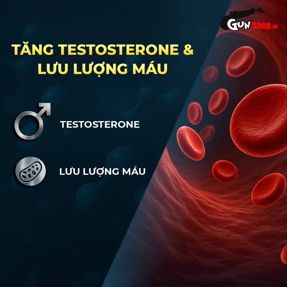 Viên uống tăng kích thước, kéo dài thời gian Powergra For Men (Super Gold Magic) - Hộp 10 viên