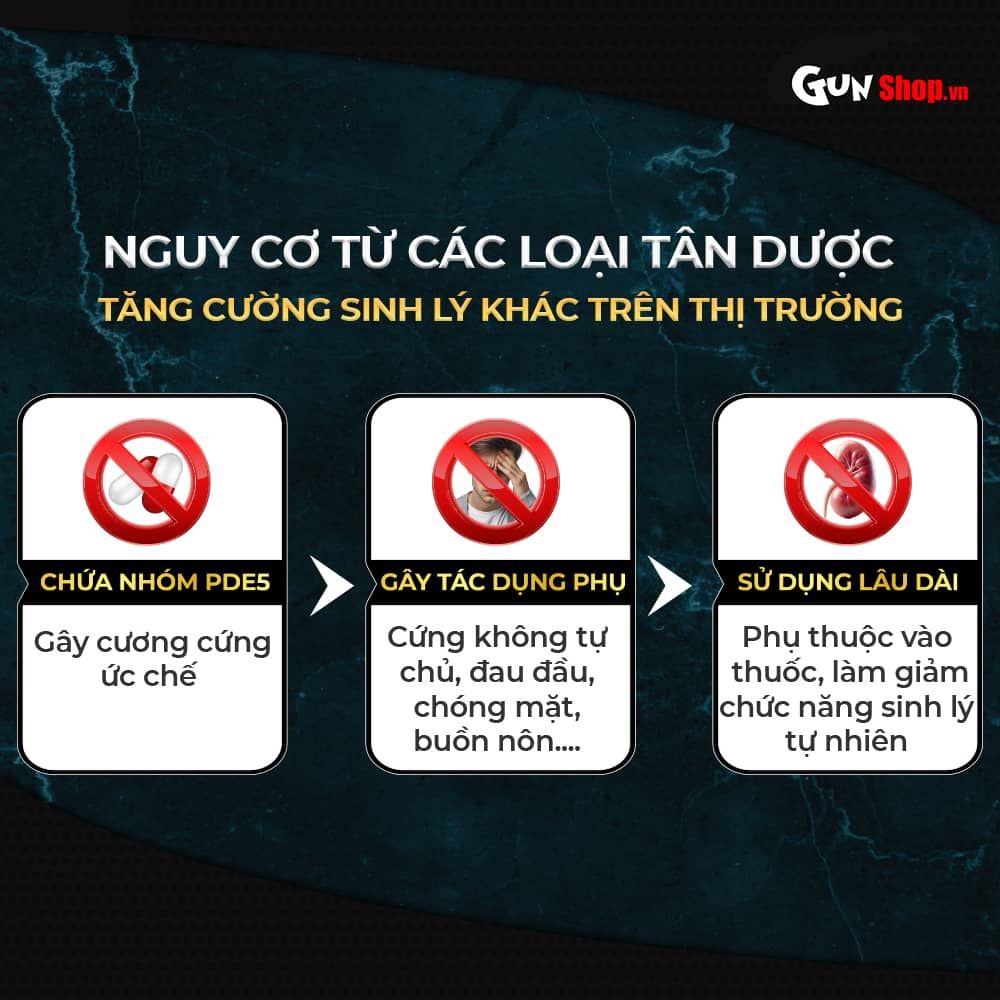 Viên uống tăng kích thước, kéo dài thời gian Powergra For Men (Super Gold Magic) - Hộp 10 viên