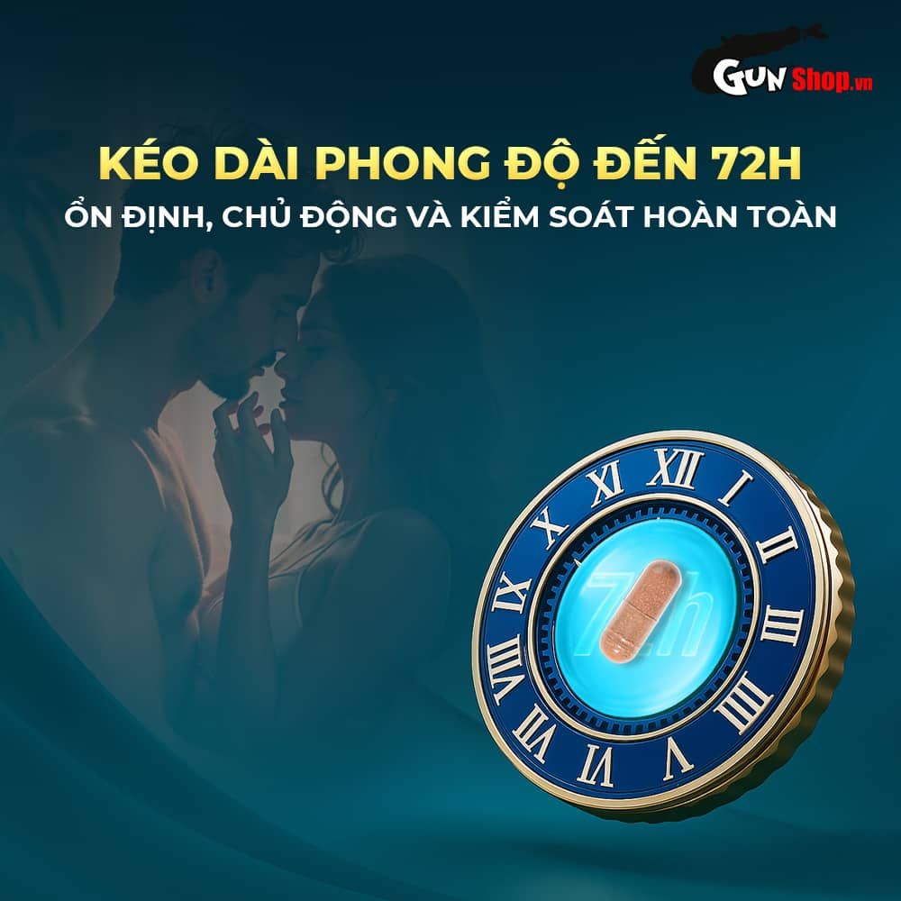 Viên uống tăng kích thước, kéo dài thời gian Powergra For Men (Super Gold Magic) - Hộp 10 viên