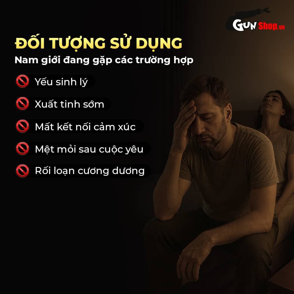 Viên uống phục hồi sinh lý, kéo dài thời gian Powergra For Men Rino - Vỉ 1 viên
