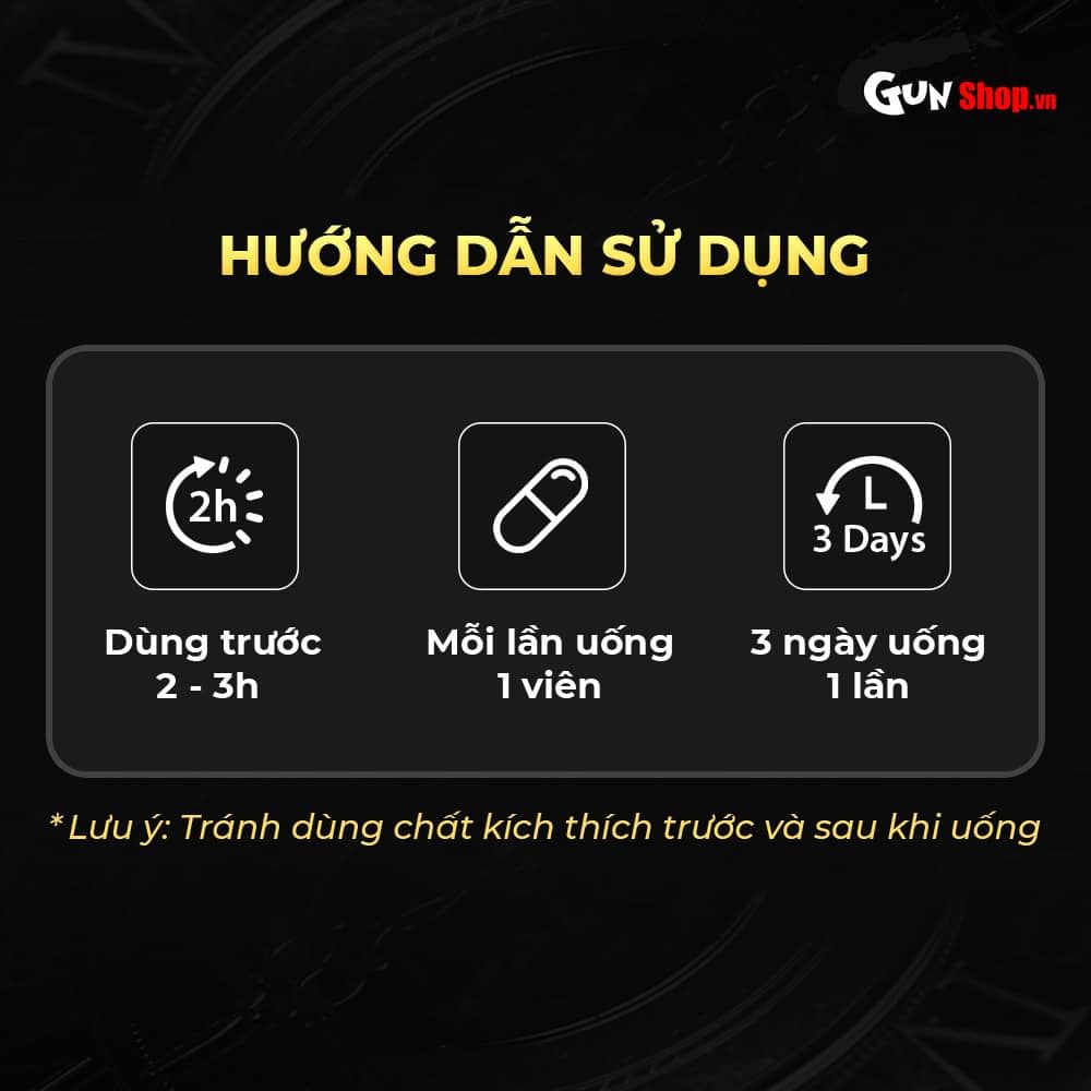 Viên uống phục hồi sinh lý, kéo dài thời gian Powergra For Men Rino - Vỉ 1 viên