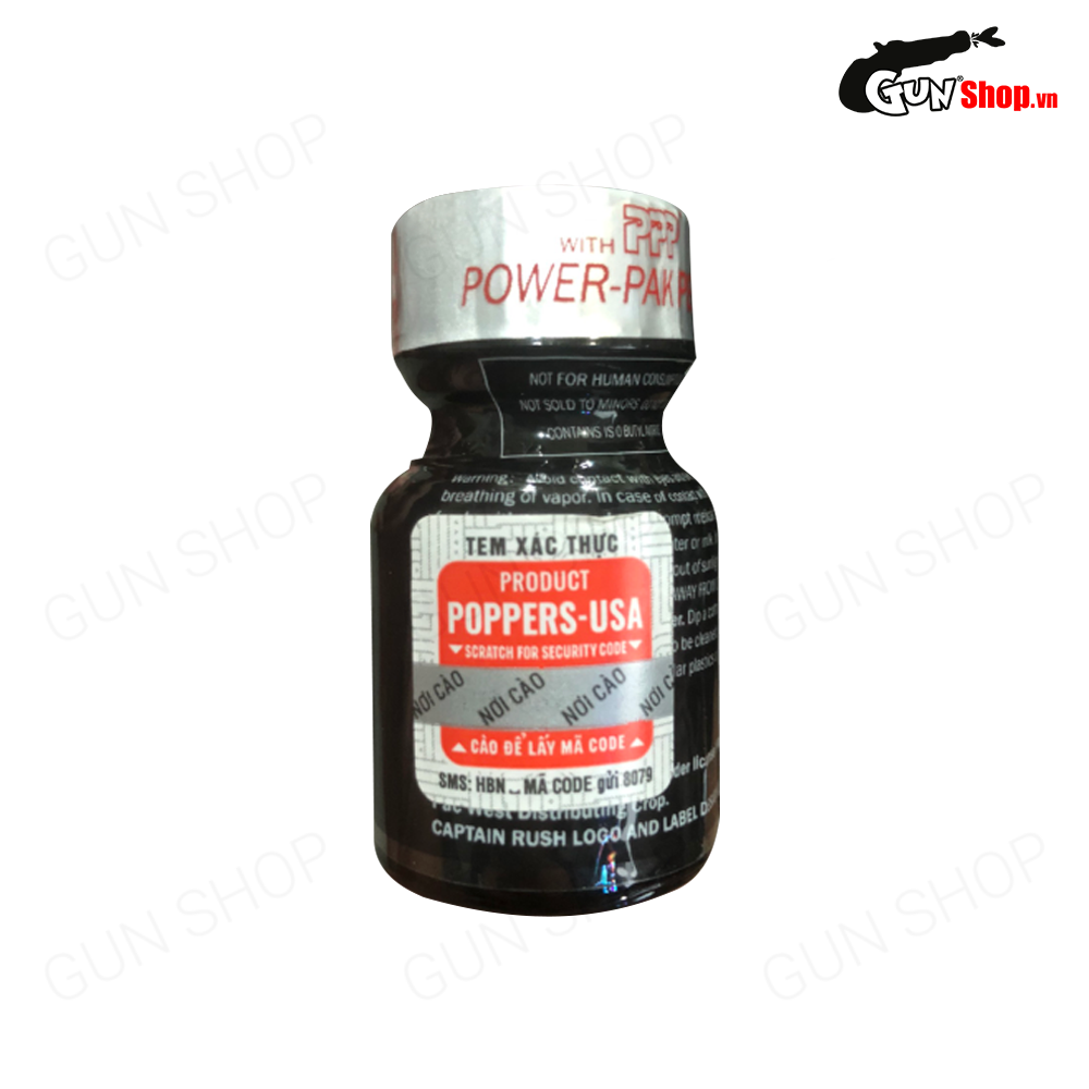 Chai hít tăng khoái cảm Popper PWD USA Super Rush Black Label - Chai 10ml