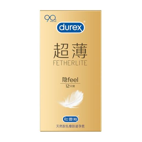 Bao cao su Durex Fetherlite Feel - Siêu mỏng, nhiều gel bôi trơn - Hộp 12 cái