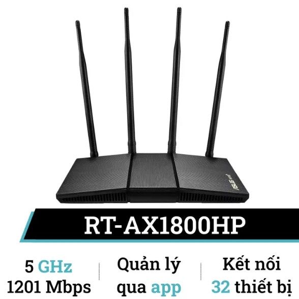 Bộ phát wifi 6 Asus RT-AX1800HP MU-MIMO AX1800Mbps (Xuyên tường) _Router WiFi có thể mở rộng (IME)