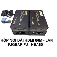 Hộp nối dài HDMI (60m)->Lan FJGEAR FJ - HEA60