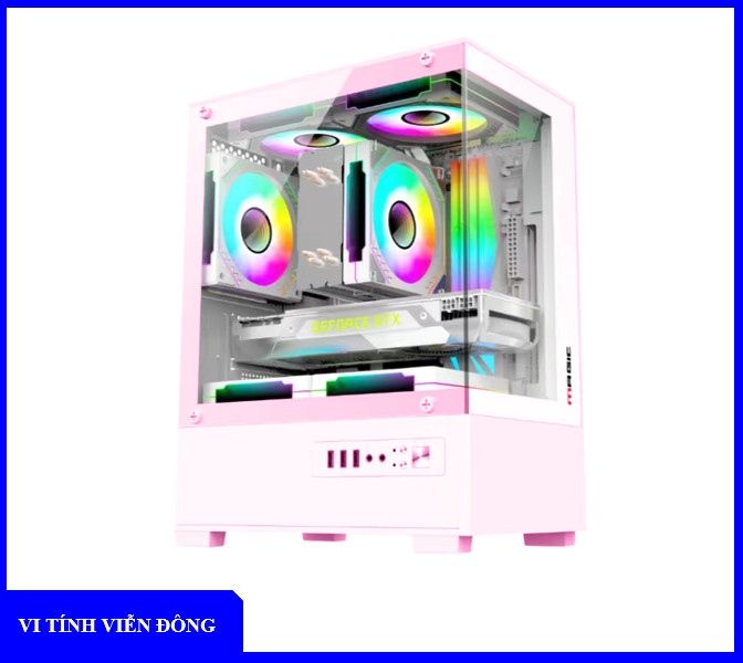 Case Magic MIX M-ATX (PINK) - Không kèm fan