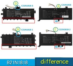 PIN ASUS X512 C21N1818-1 (CÁP BÊN PHẢI PÁT ỐC) TYPE B (ZIN) - 2 CELL